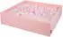 KiddyMoon Bällebad quadratisch 120x30cm/200 Bälle ∅7cm, rosa (120-KW30D-023)
