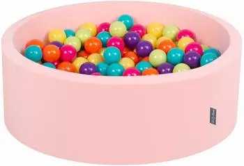 KiddyMoon B&auml;llebad OK30D rund 90x30cm, 300 B&auml;lle &empty;7cm (OK30D-194)