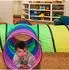 Relaxdays Kinderspieltunnel mit 4 Röhren, bunt, Outdoor