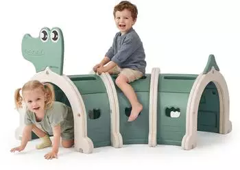 HyperMotion Spieltunnel Krokodil 150cm, HDPE, Kinder (PLAYGROUND HYP108)