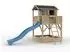 Prestige-Garden Funny XXL Spielturm mit Sandkasten und blauer Rutsche, KDI Kiefernholz (L7121104)