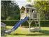 Prestige-Garden Funny XXL Spielturm mit Sandkasten und blauer Rutsche, KDI Kiefernholz (L7121104)