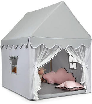 Costway Kinderspielhaus grau