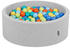 KiddyMoon Bällebad 90 x 30 cm Rund 300 Bälle