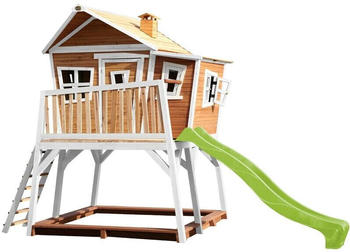 AXI Max playhouse brown/white with green slide
