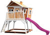 AXI Max playhouse brown/white with purple slide