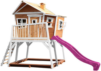 AXI Max playhouse brown/white with purple slide