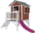 AXI Spielhaus Lodge XL in Rot mit Rutsche in Lila (C050.002.45)