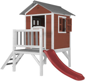 AXI Spielhaus Lodge XL in Rot mit Rutsche in Rot (C050.002.25)