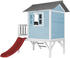 AXI Spielhaus Lodge XL in Blau mit Rutsche in Rot (C050.002.21)