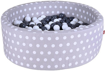 Knorrtoys Bällebad Soft grey White Dots mit 300 Bällen grey/creme (68154)