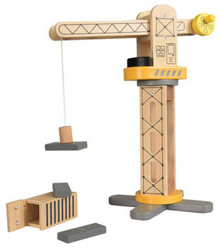 Egmont Toys Baukran Holz mit magnetischem Haken