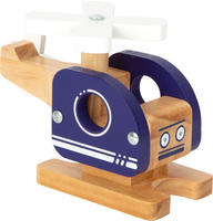 - Wooden Helicopter Blue