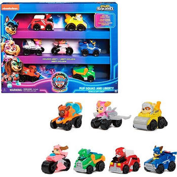 Spin Master Paw Patrol: The Mighty Movie Pup Squad And Libety Vehicle Gift Pack 7 pcs.