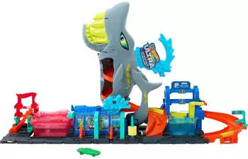 Hot Wheels City Ultimative Hai Auto-Waschanlage (HTN82)