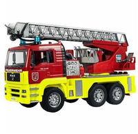 bruder MAN TGA Feuerwehr Drehleiter + Feuwerwehr Spielhelm Fertigmodell