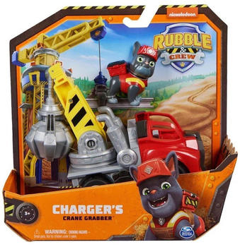 Spin Master Rubble & Crew - Kran-Baufahrzeug mit Charger-Figur (6066539)