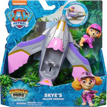 Spin Master Paw Patrol Jungle Pups Falken-Fahrzeug mit Skye-Figur (6067760)