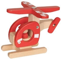 Goki 55904, Goki Wooden Helicopter Red