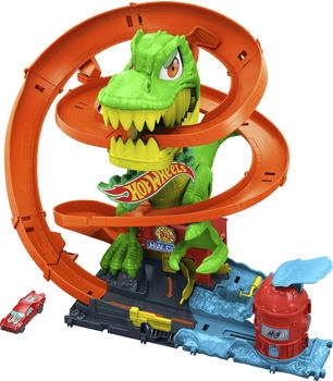 Hot Wheels Streckenset City T-Rex-Feuerschlacht 1:64