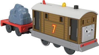 Fisher-Price Motorisierte Lokomotive Toby mit Waggon HYN30