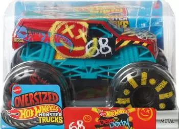 Hot Wheels Monster Truck Demo Derby im Ma&szlig;stab 1:24, Die-Cast-Spielzeugtruck zum Sammeln