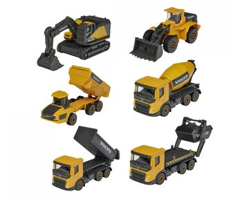 Majorette Volvo Construction Premium, 6-sort.