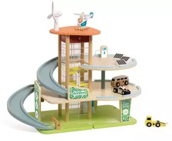 Classic World Three-Story Wooden Parking Lot