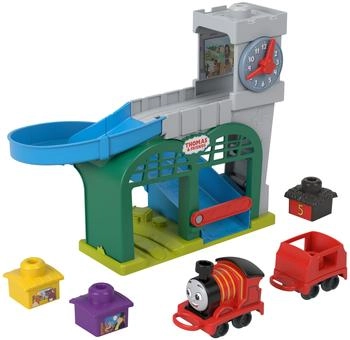 Fisher-Price Thomas & Friends Toddler Toy My First Knapford Station Train Playset with Stack & Wobble Cargo for Kids Ages 18+ Months HXW24