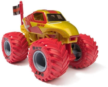Monster Jam 2024 Marvel Iron Man Monster Truck mit Flagge 1:64