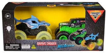 Monster Jam 1:43 Glowing Light 2 Pack