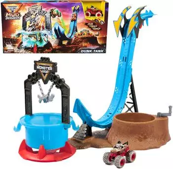 Monster Jam Mud Blasters Monster Mutt Dalmatian Dunk Tank