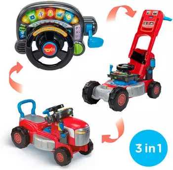 VTech Babys 3-in-1 Traktor & Rasenmäher