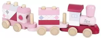 Otto Simon Wooden train with building blocks