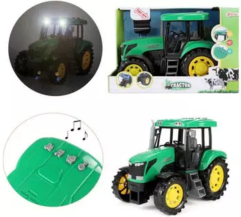 TOI-TOYS Large tractor with light