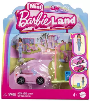 Mattel Mini BarbieLand Doll & Vehicle Set (HYF42)