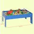 AIYAPLAY Wooden train table with 108-piece railway set