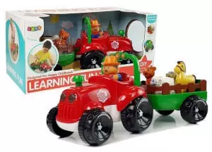 Lean Toys Tractor with animal trailer