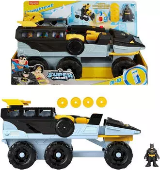 Fisher-Price Imaginext DC Super Freunde Batman Spielzeug Verwandlungs-Bat-Tank (HVY04)
