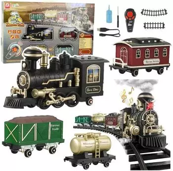 Lean Toys Elektrische Eisenbahn, klassische ferngesteuerte Eisenbahn