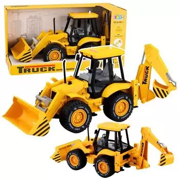 Lean Toys Baustellenbagger, Lader, Bulldozer, Fahrlichter, Geräusche