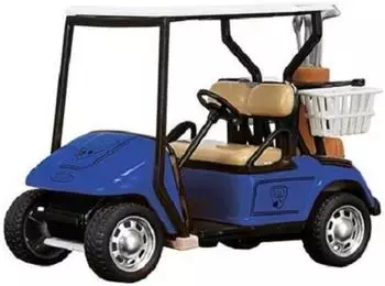 TOI-TOYS Spielzeugfahrzeug 1:20 Golfwagen mit Rückziehmotor, blau