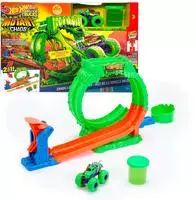 Hot Wheels Autorennbahn "Hot Wheels Monster Trucks 1:64 Chaos Looping Challenge"