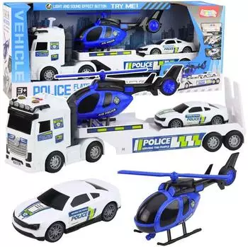 Lean Toys Polizei mit Blaulicht und Ton