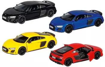 Goki Audi R8 Coupé mit Rückzugmotor, Maßstab 1:36, 1 Stück, Farben sortiert
