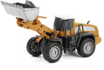 TOI-TOYS Baufahrzeug Radlader 19cm, gelb-grau