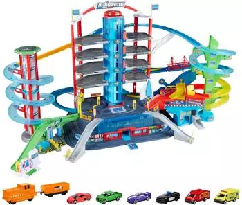 Majorette Super City Garage mit 6 Fahrzeugen (8502009003)