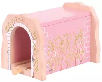 Bigjigs Pink Brick Tunnel, Holz, Eisenbahn-Zubehör (BJT233)