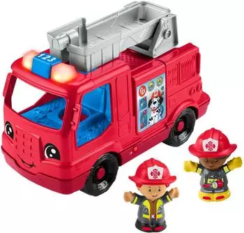 Fisher-Price Little People Feuerwehrauto, mehrsprachig (HYR88)