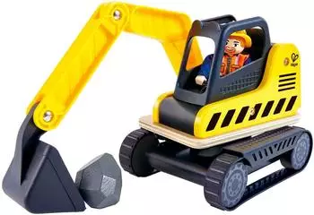 HaPe Bagger Spielzeug 360° drehbar, ab 24 Monaten (E3058)